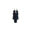 2P+T PLUG, BLACK RUBBER 050342 - Image 2