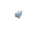WHITE END CAP 50X25